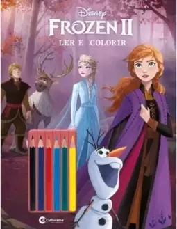 Frozen 2 Ler e Colorir com Lapis