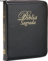 Bíblia Sagrada: com Ziper, Indíce - Capa Preta