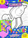 Floresta encantada - Flamingos: mega colorindo com adesivos e glitter