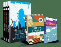 Kit Box Sherlock - a Arte da Dedução & os Casos Perdidos + 2 Livros Coquetel Passatempos