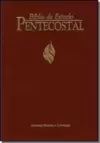 Bíblia De Estudo Pentecostal - Pequena - Luxo Vinho