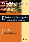 LIÇOES DE PORTUGUES PELA ANALISE SINTATICA