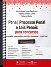 Penal, processo penal e leis penais para concursos: legislação, jurisprudência, questões comentadas e estatísticas