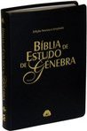BIBLIA DE ESTUDO DE GENEBRA COURO BONDED AZUL